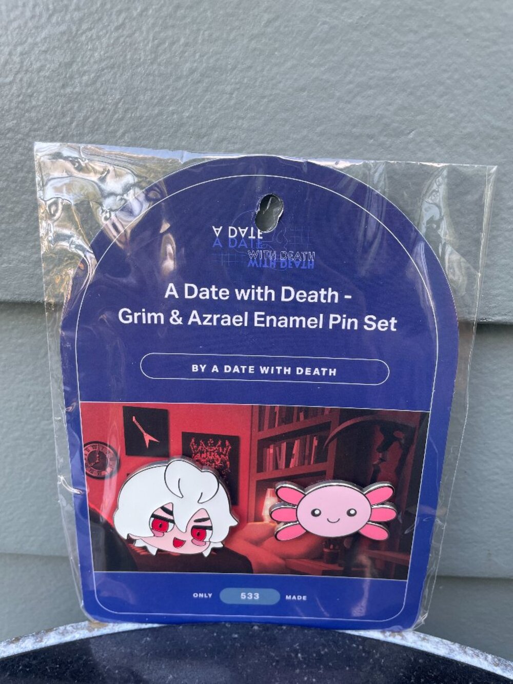 Makeship A Date With Death Grim & Azrael Enamel Pin Set Limited 533 Sealed